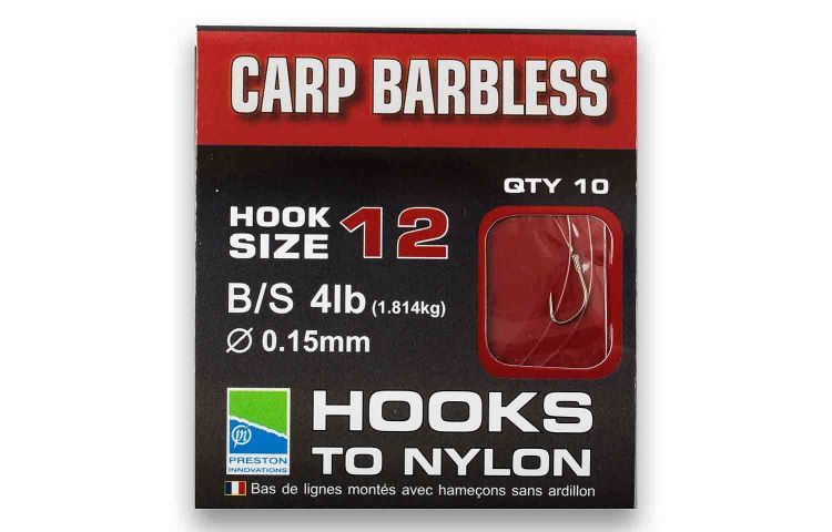 Picture of Вързани куки Престън Preston CARP BARBLESS HOOKS TO NYLON