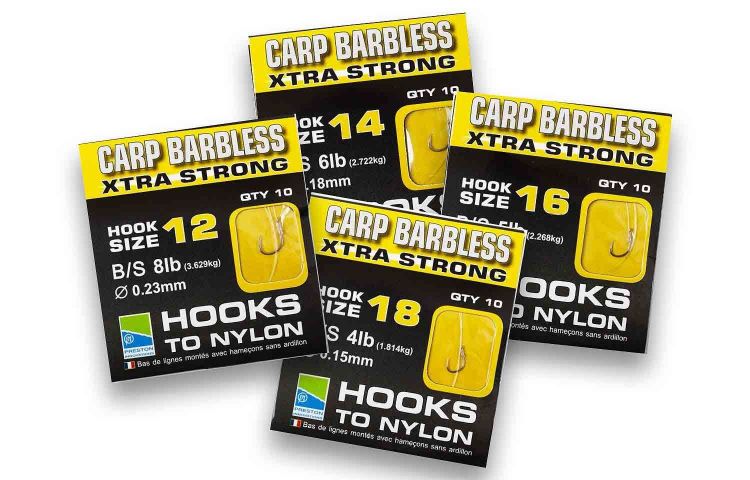Picture of Вързани куки Престън Preston CARP BARBLESS HOOKS TO NYLON