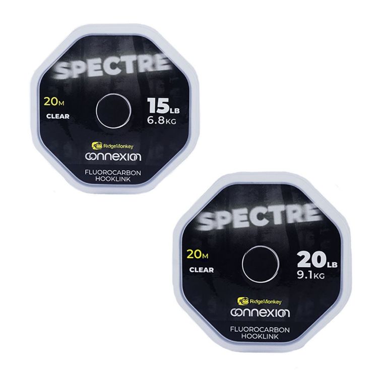 Picture of RidgeMonkey FluoroCast Fluorocarbon Hooklink 20lb 0.45mm 20m Clear