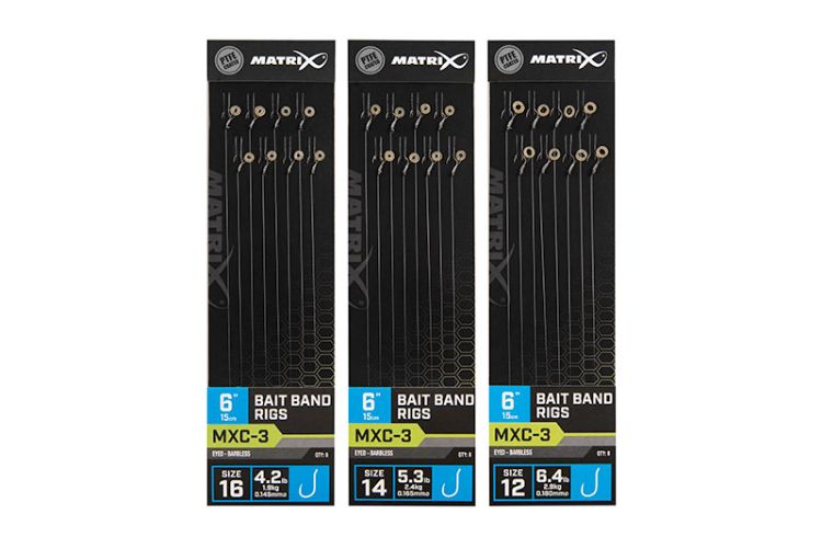 Picture of Вързани куки MATRIX MXC-3 BAIT BAND RIGS 15CM/6INS