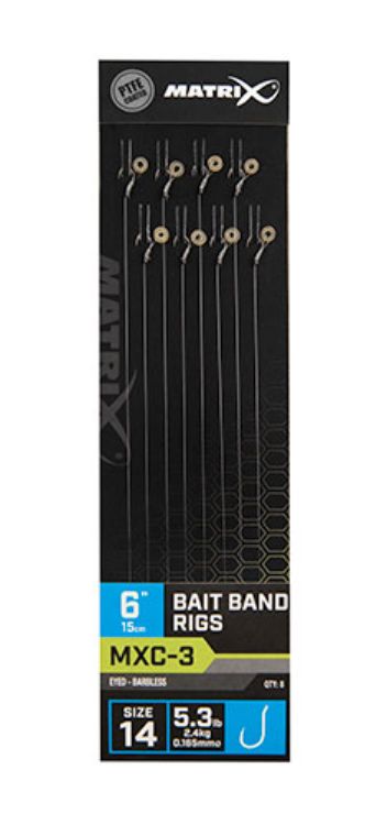 Picture of Вързани куки MATRIX MXC-3 BAIT BAND RIGS 15CM/6INS