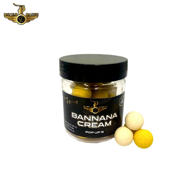 Picture of BATTLE BAITS Banana Cream Pop Up 15mm
