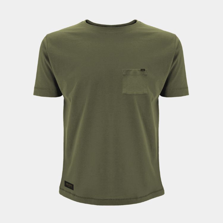 Picture of KUMU HEAVYWEIGHT POCKET TEE Khaki