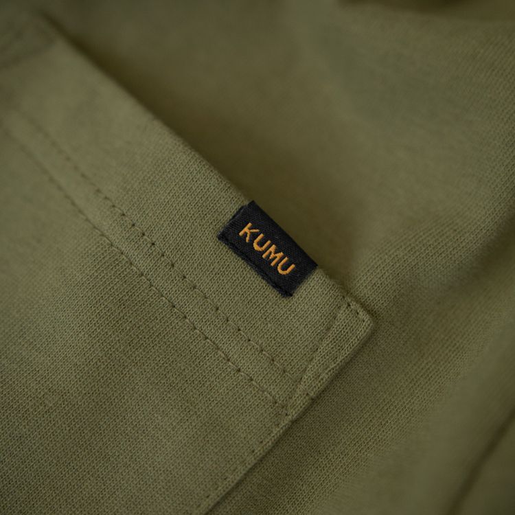 Picture of KUMU HEAVYWEIGHT POCKET TEE Khaki