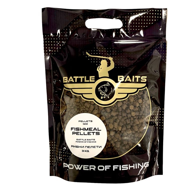 Picture of BATTLE BAITS Fishmeal Pellets Mix 3kg