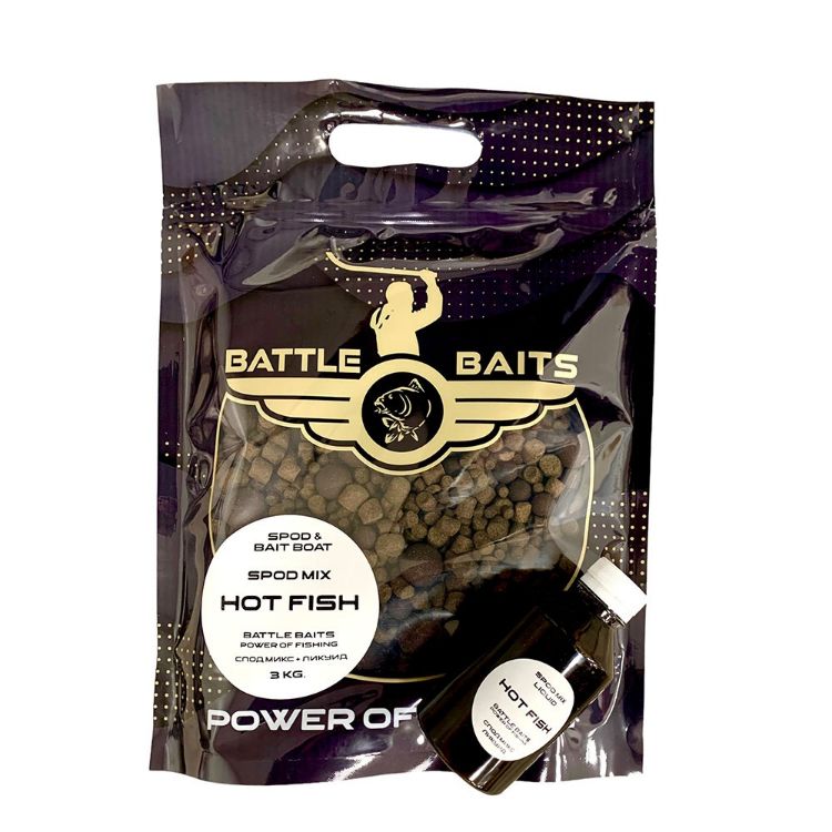 Picture of BATTLE BAITS SPOD MIX Hot Fish