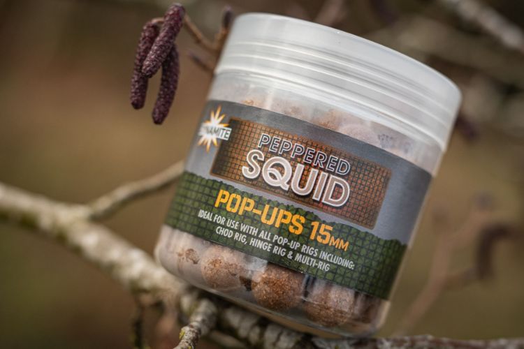 Picture of Dynamite Baits Peppered Squid Foodbait Pop-Ups