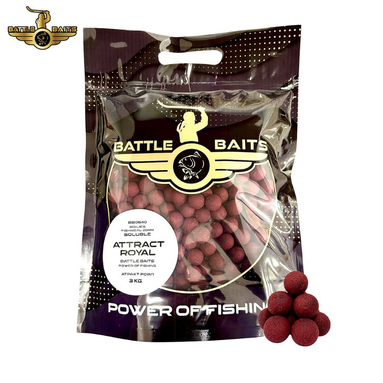 Picture of BATTLE BAITS Fishmeal Attract Royal Boilies 3kg