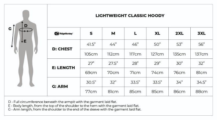 Picture of RidgeMonkey APEarel Lightweight Classic Hoody