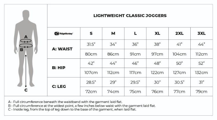 Picture of RIdgeMonkey APEarel Lightweight Classic Joggers