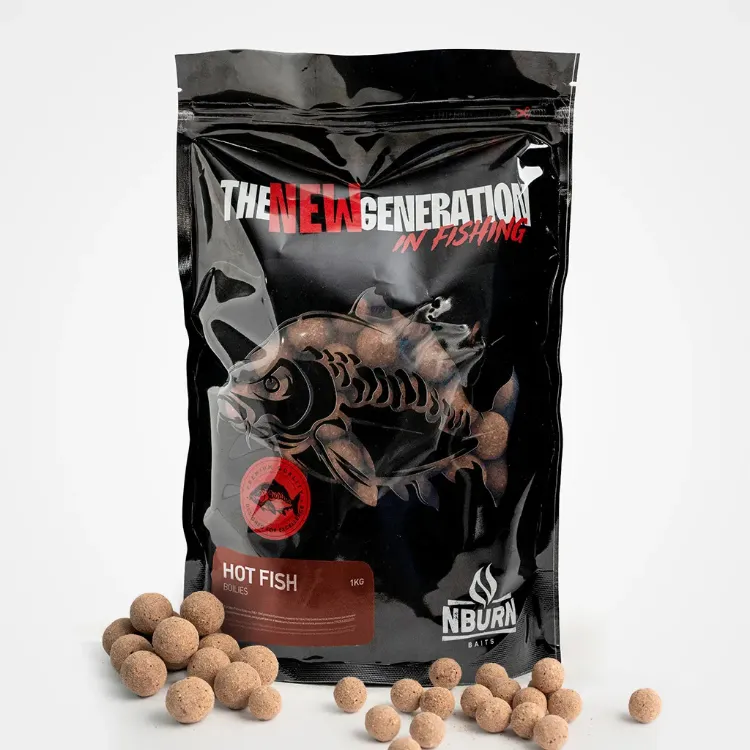 Picture of N-BURN HOT FISH Boilies 20mm 1kg