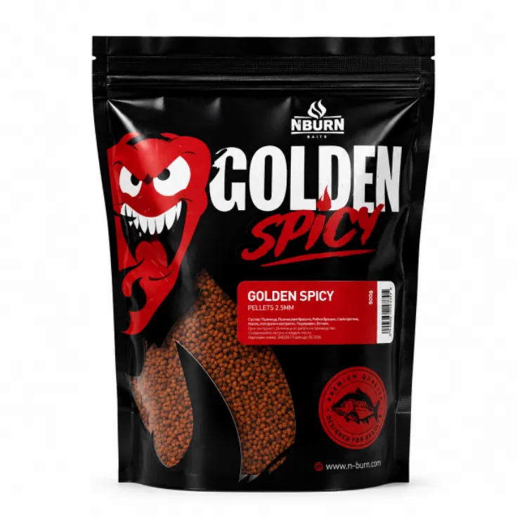 Picture of N-BURN GOLDEN SPICY Pellets 2-2,5mm 0,800gr