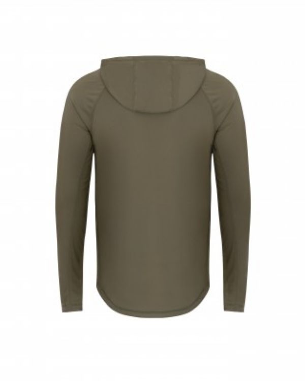 Picture of Korda  UPF Hooded Top Dark Khaki