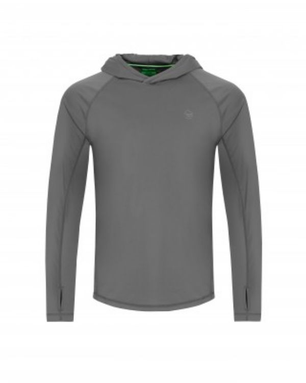 Picture of Korda  UPF Hooded Top Dark Khaki