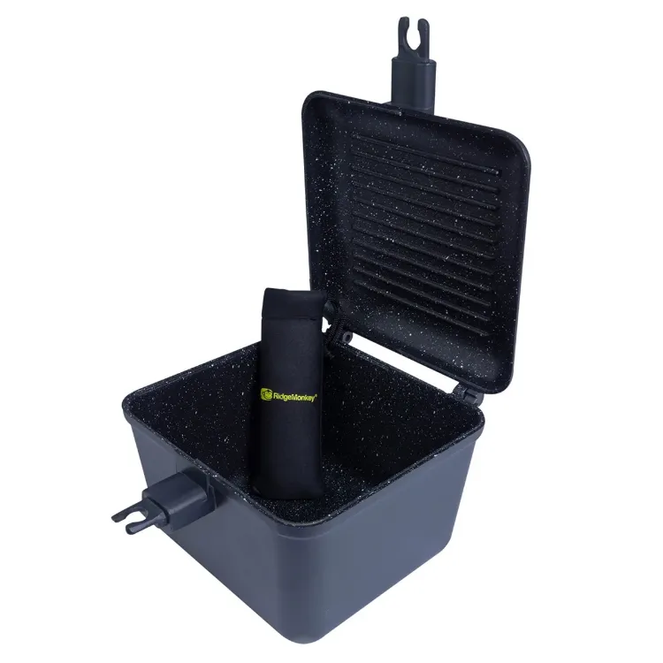 Снимка на Тиган RidgeMonkey Connect Deep Pan & Griddle Granite Edition